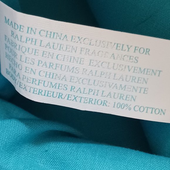 Ralph Lauren Blue Canvas Tote Shoulder Shopper Bag - Picture 10 of 13